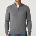 Men’s Knit Quarter Zip Sweater | Stylish