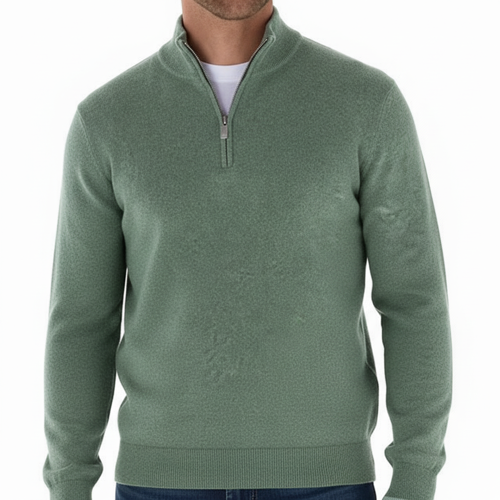 Men’s Knit Quarter Zip Sweater | Stylish