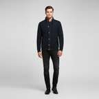 Men’s Cable Knit Button Cardigan | Stand Collar