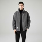 Men’s Zip-Up High-Collar Jacket | Winter