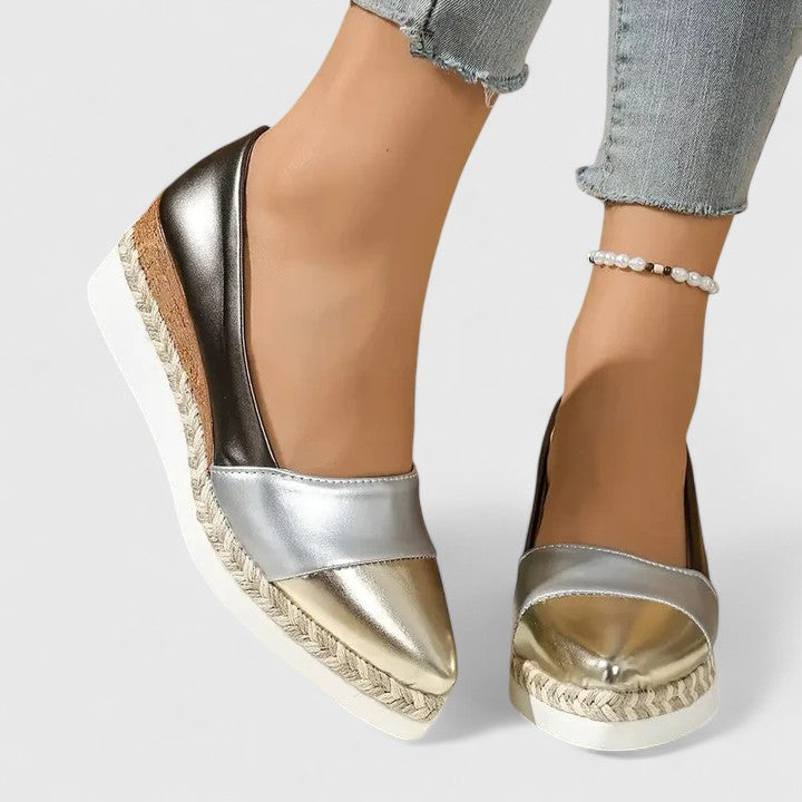 Women's Summer Point Toe Wedge Shoes | Slip On