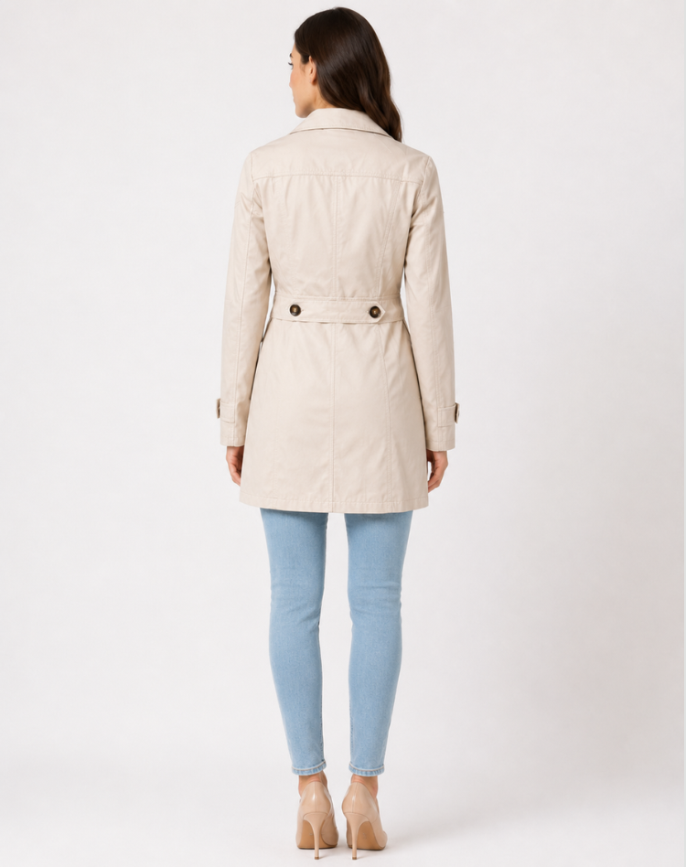 Women's Classic Short Trench Coat | Belted