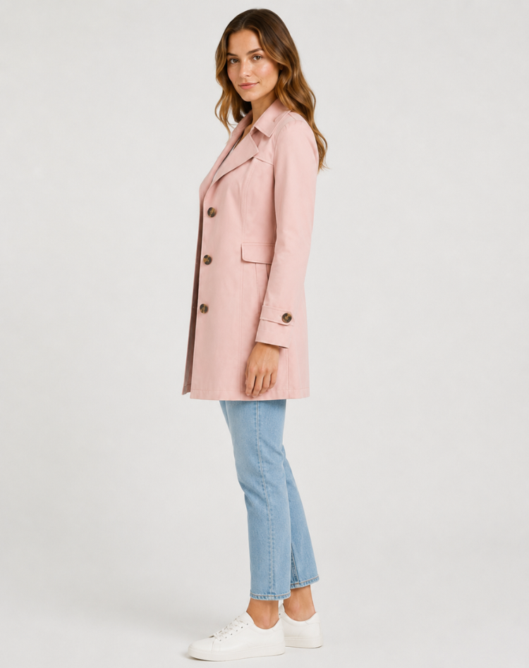 Women's Classic Short Trench Coat | Belted