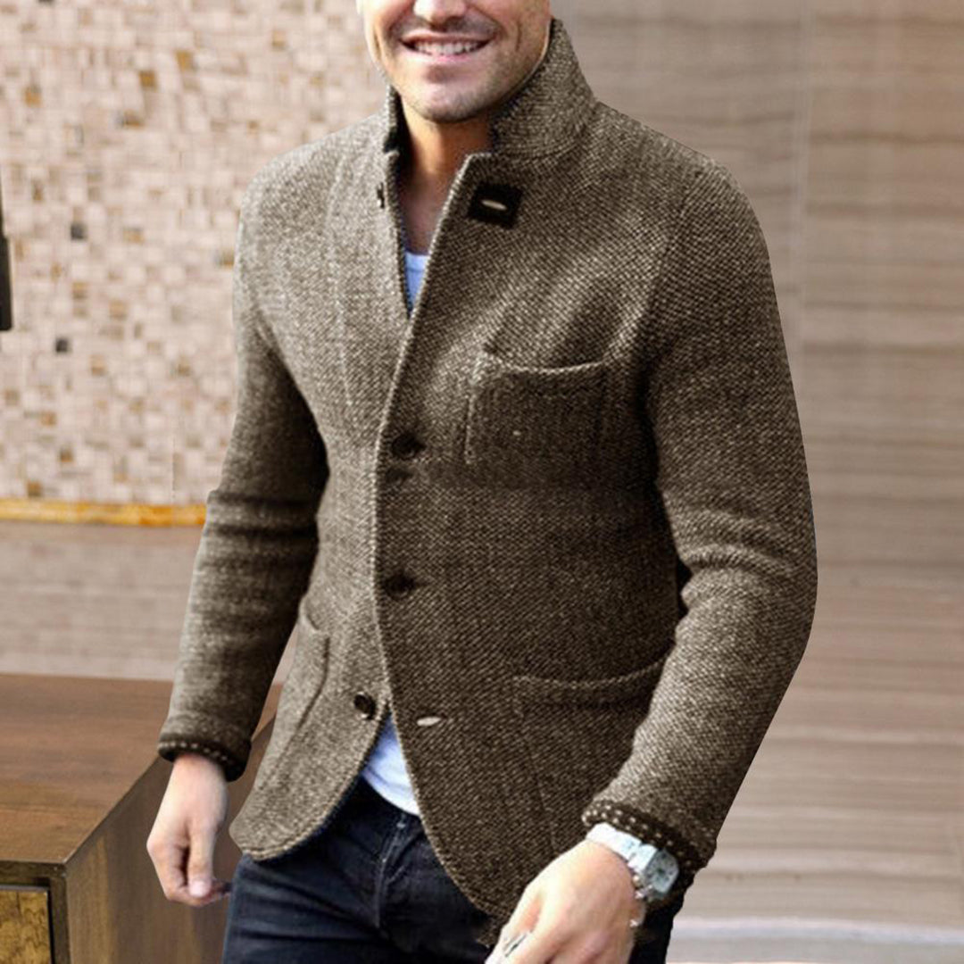 Men’s Structured Knit Blazer | Winter