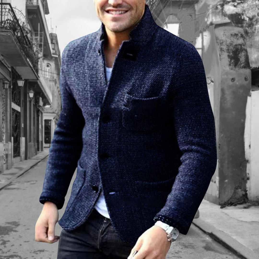 Men’s Structured Knit Blazer | Winter