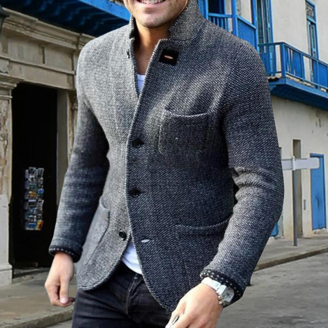 Men’s Structured Knit Blazer | Winter