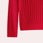 Women’s Casual Ribbed Knit Sweater | Button Placket