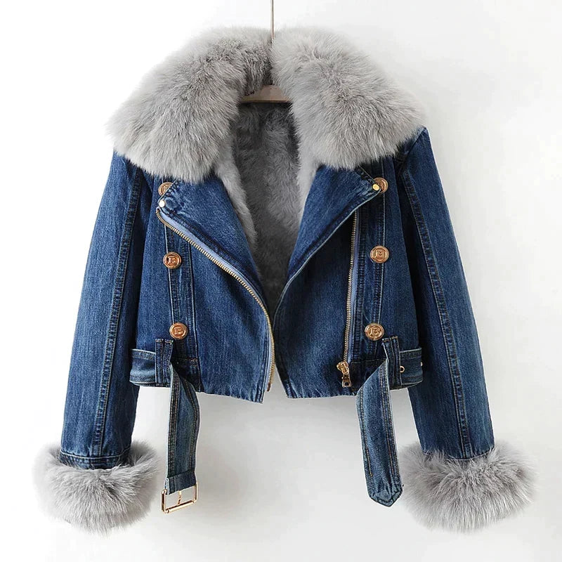 Women's Streetwear Style Cropped Jacket | Casual