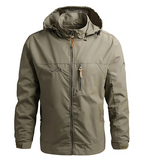 Men's Winter Long Sleeve Zip Up Jacket | Hooded