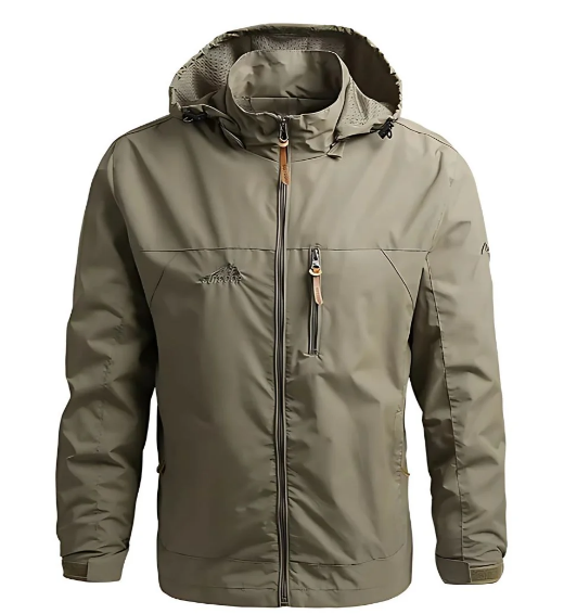Men's Winter Long Sleeve Zip Up Jacket | Hooded