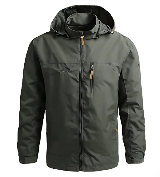 Men's Winter Long Sleeve Zip Up Jacket | Hooded