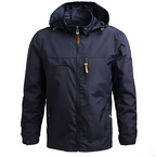 Men's Winter Long Sleeve Zip Up Jacket | Hooded