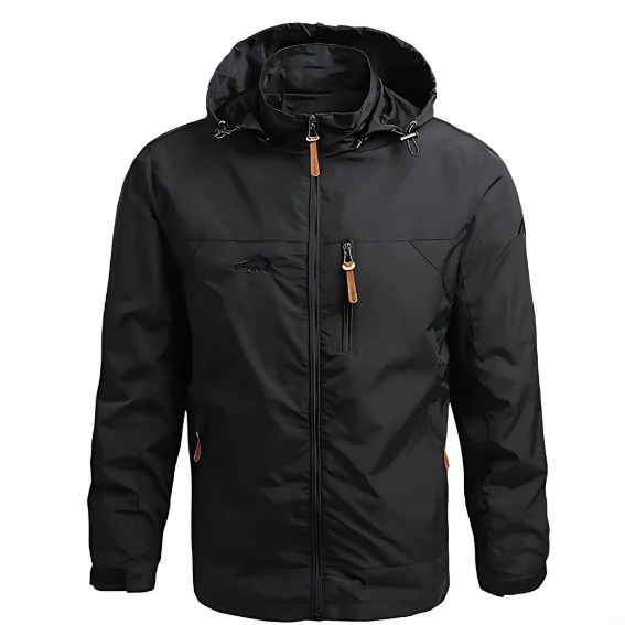 Men's Winter Long Sleeve Zip Up Jacket | Hooded