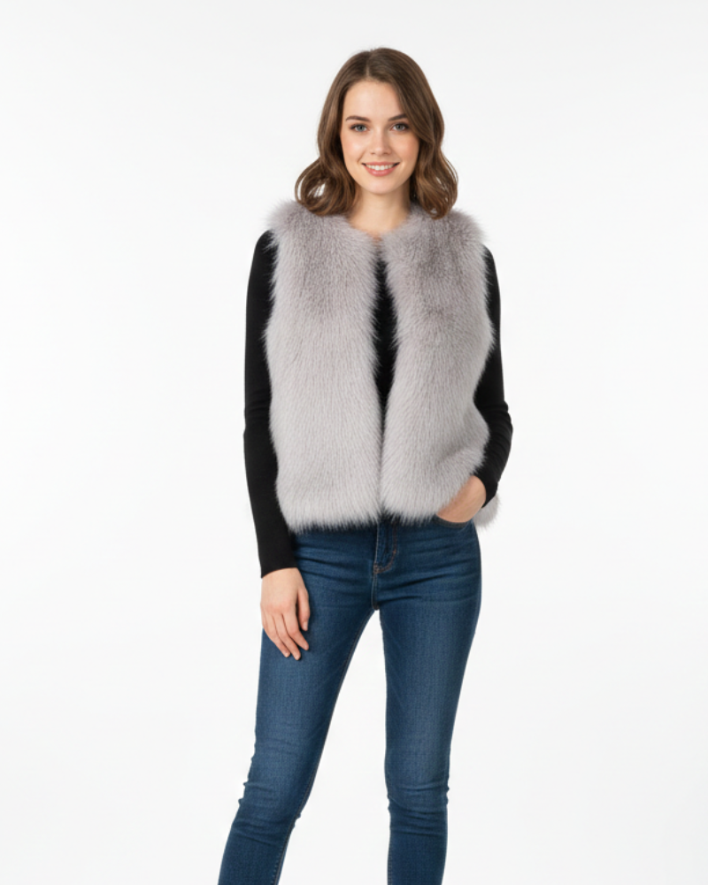 Women's Winter Sleeveless Vest | Pockets