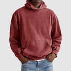 Men's Streetwear Washed Winter Hoodie | Oversized