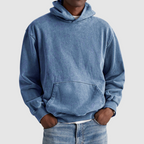 Men's Streetwear Washed Winter Hoodie | Oversized