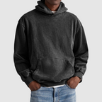 Men's Streetwear Washed Winter Hoodie | Oversized