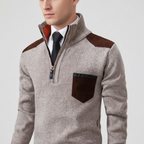Men’s Elegant Quarter Zip Sweater | Fall
