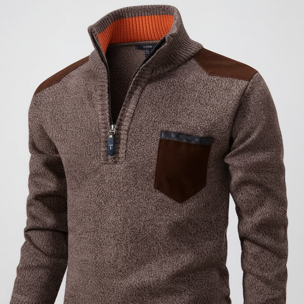 Men’s Elegant Quarter Zip Sweater | Fall