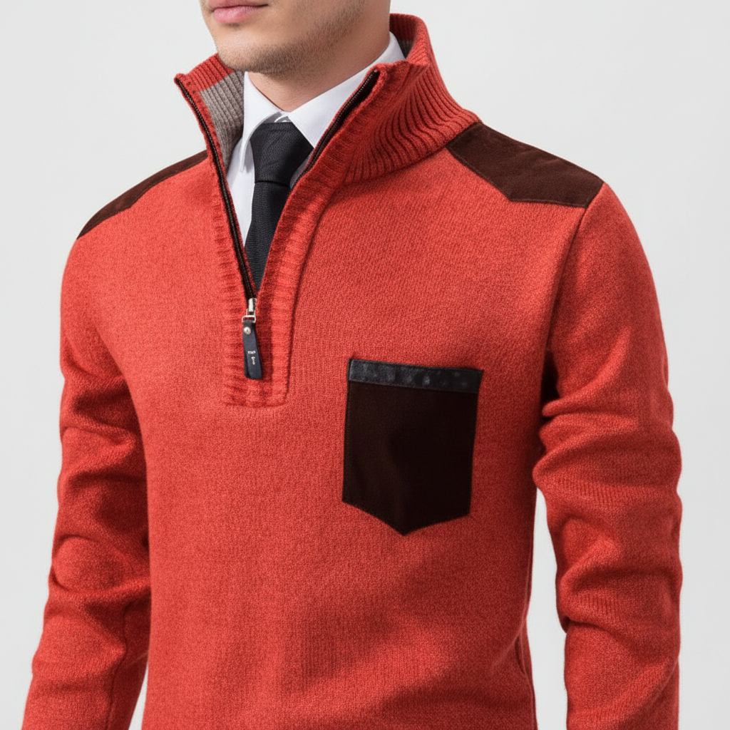 Men’s Elegant Quarter Zip Sweater | Fall