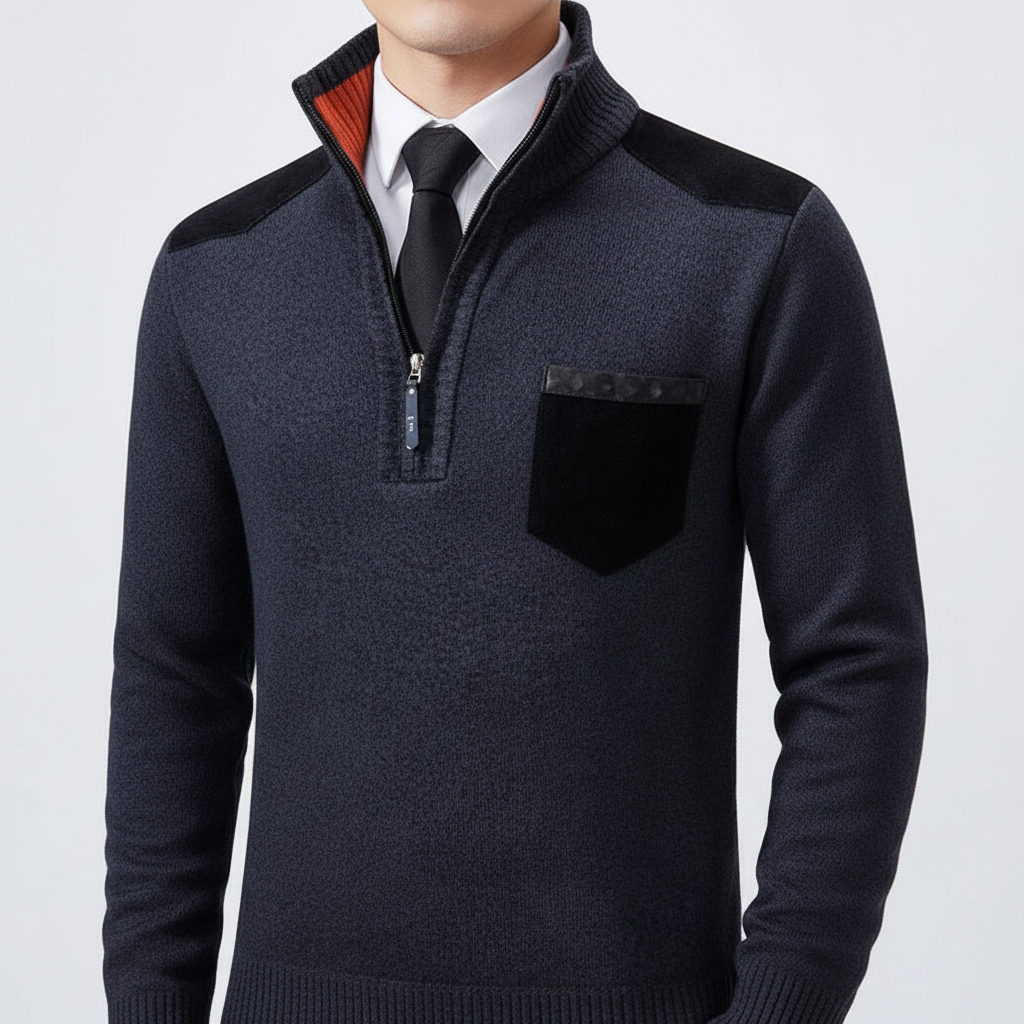 Men’s Elegant Quarter Zip Sweater | Fall