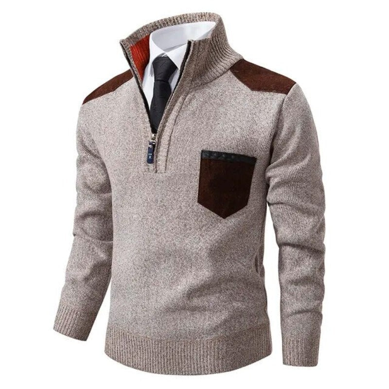 Men’s Elegant Quarter Zip Sweater | Fall