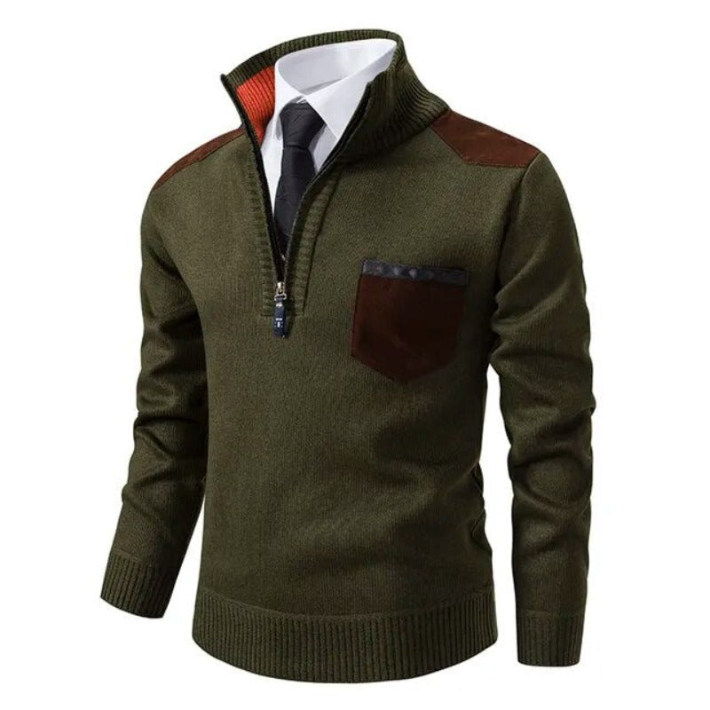 Men’s Elegant Quarter Zip Sweater | Fall