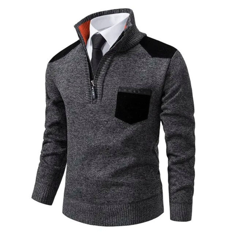 Men’s Elegant Quarter Zip Sweater | Fall
