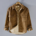 Men's Collar Long Sleeve Button Up Jacket | Casual