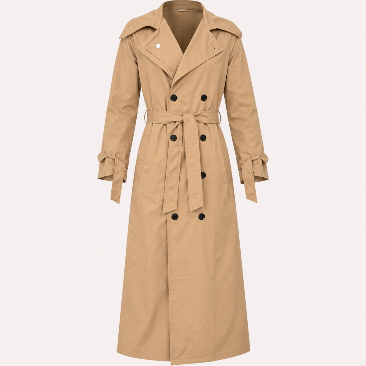 Men's Button Long Pockets Trench Coat | Winter