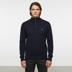 Men’s Ribbed Quarter Zip Sweater | Raised Collar