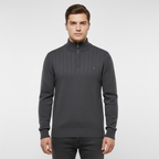 Men’s Ribbed Quarter Zip Sweater | Raised Collar