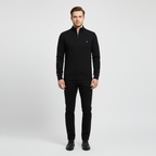Men’s Ribbed Quarter Zip Sweater | Raised Collar