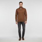 Men’s Ribbed Quarter Zip Sweater | Raised Collar