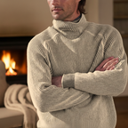 Men’s Ribbed Turtleneck Sweater | Long Sleeves