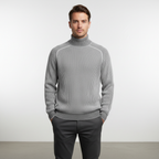 Men’s Ribbed Turtleneck Sweater | Long Sleeves