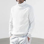 Men’s Ribbed Turtleneck Sweater | Long Sleeves