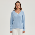 Women’s Ribbed V-Neck Sweater | Casual