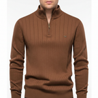 Men’s Textured Half Zip Sweater | Fall