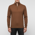 Men’s Textured Half Zip Sweater | Fall
