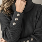 Women’s Ribbed Cowl Neck Sweater | Winter