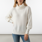 Women’s Ribbed Cowl Neck Sweater | Winter