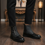 Men’s Evening Ankle Boots | Textured