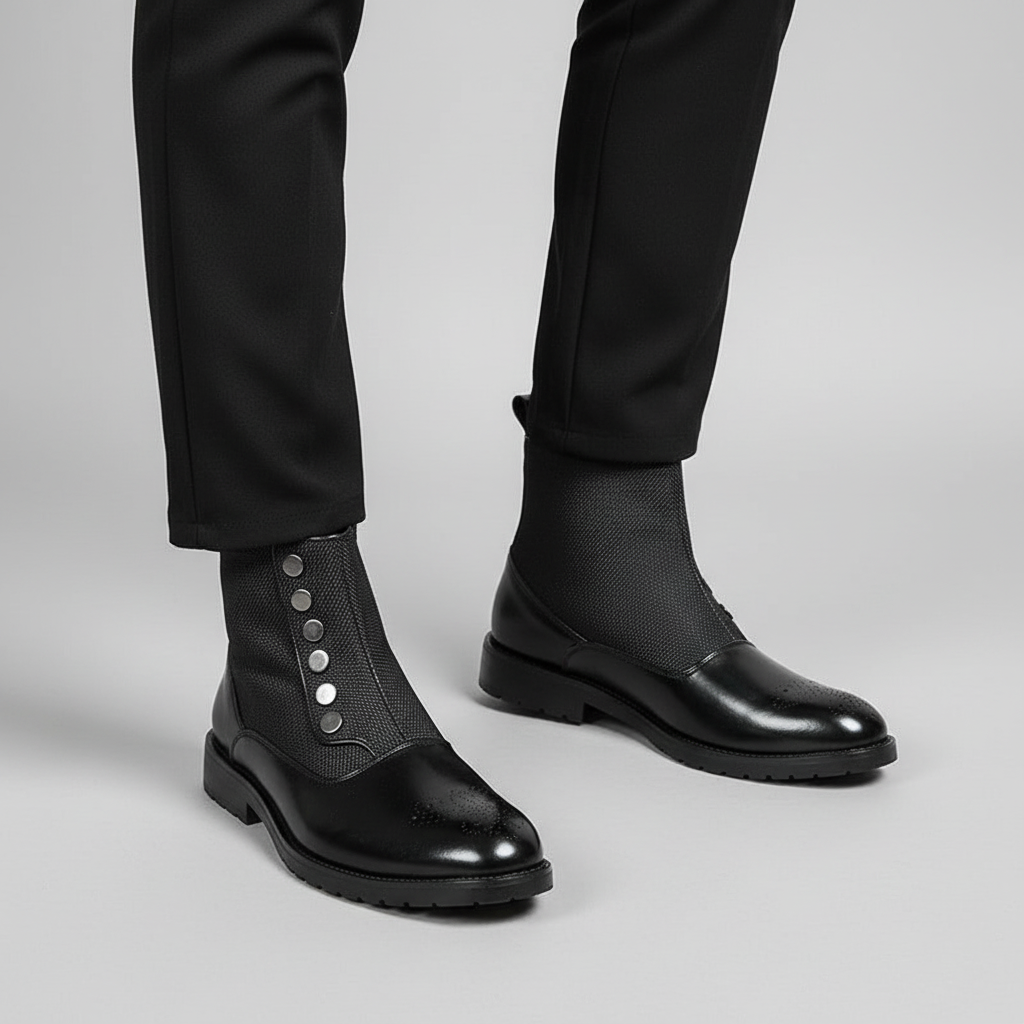 Men’s Evening Ankle Boots | Textured