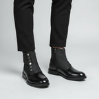 Men’s Evening Ankle Boots | Textured