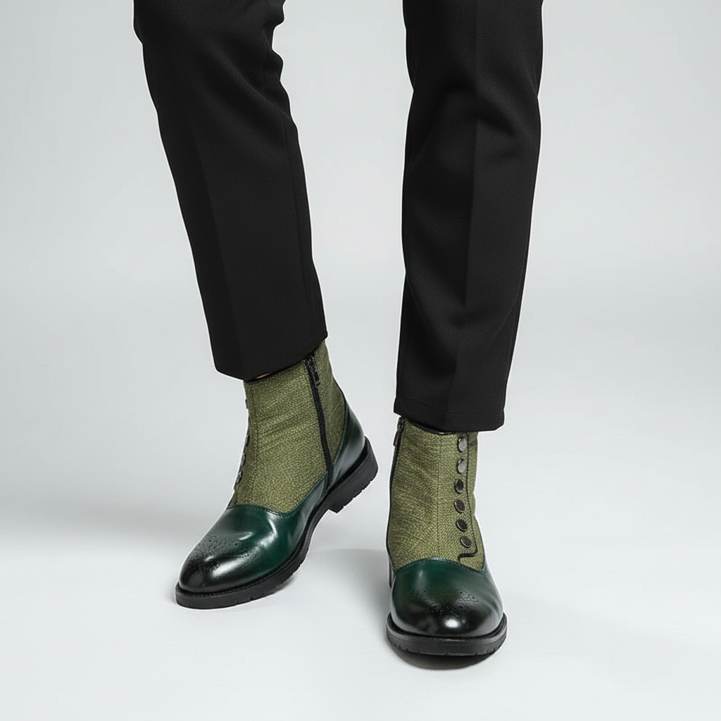 Men’s Evening Ankle Boots | Textured