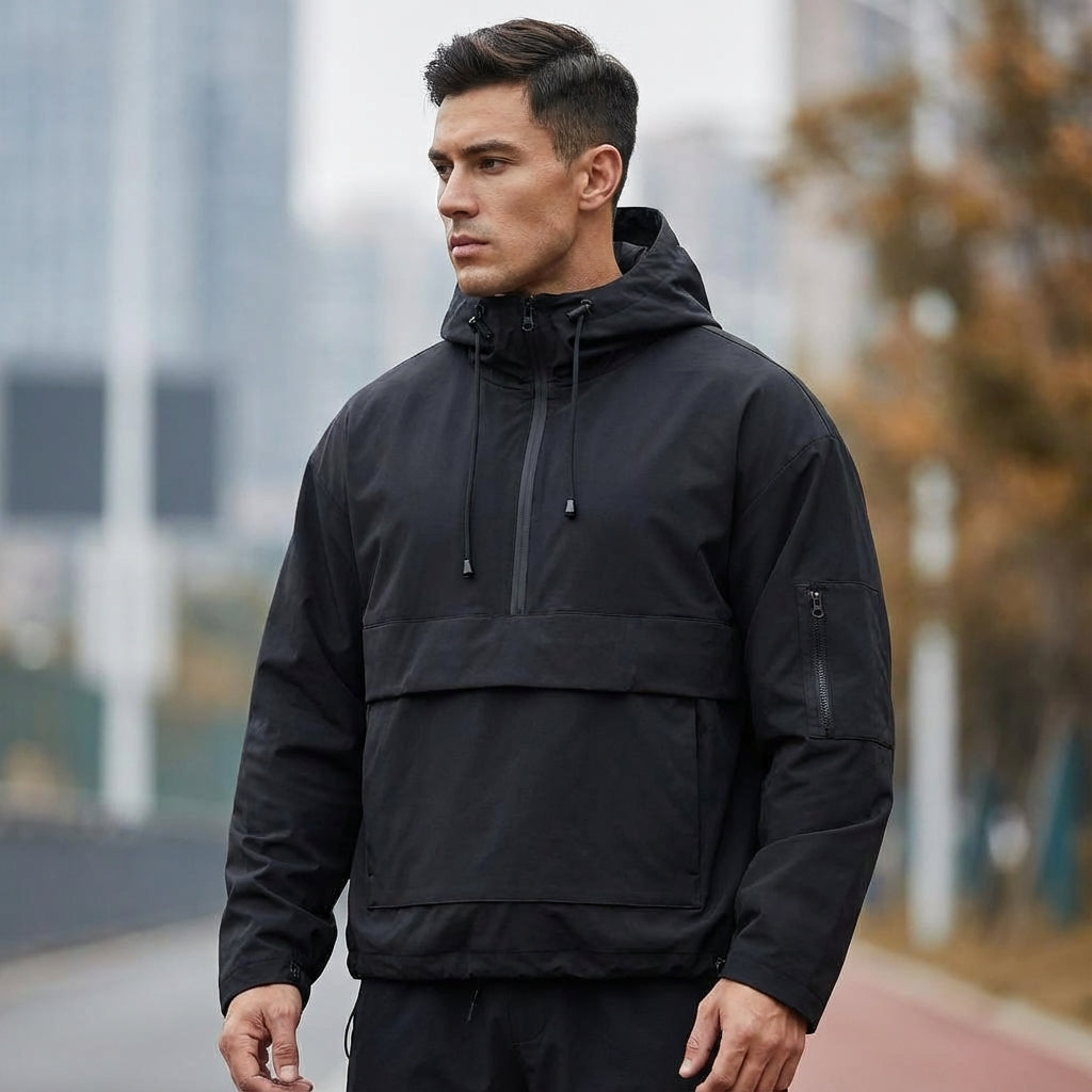 Men’s Long Sleeves Drawstring Hoodie | Kangaroo Pockets