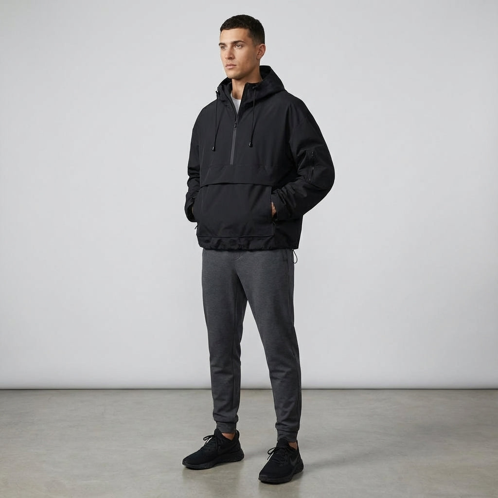 Men’s Long Sleeves Drawstring Hoodie | Kangaroo Pockets