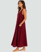 Women's Loose Pocket Dress | Maxi