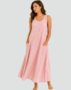 Women's Loose Pocket Dress | Maxi